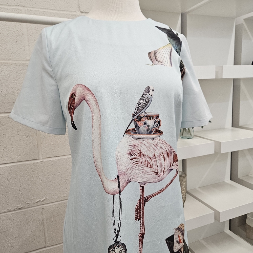 Dress With Vintage Print - Picture 4 of 9